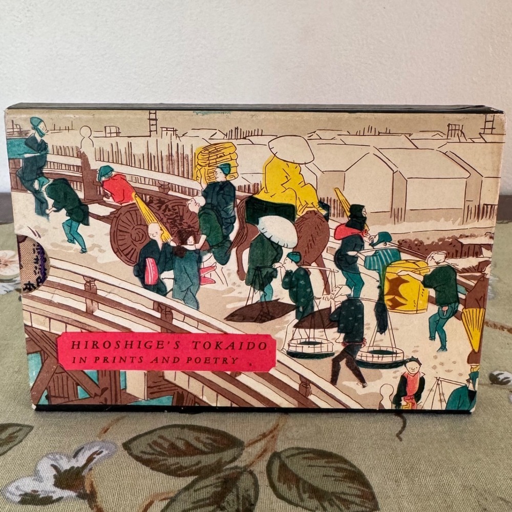 Hiroshige's Tokaido in Prints and Poetry Miniature Book with Slipcase Vintage